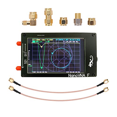 Analizador de red vectorial NanoVNA-F, carcasa acrílica para pantalla LCD digital que afecta a la gran pantalla onda corta MF HF UHF HF VHF Analizador Ondas estacionarias 50 KHz-1 GHz (4,3 pulgadas) Cover