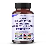 PEAKPURY NAD+ Trans-Resveratrol Berberine Quercetin Fisetin Milk Thistle