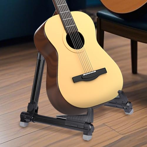Support guitare en A antidérapant et réglable pour stand au sol - 4