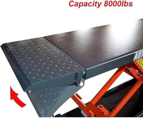 AK-X80 Mid Rise Scissor Lift Penumatic Release 41.25\" Auto Lift 110V/60HZ/1PH with 8000Lbs Lifting Capacity - Thumbnail 5