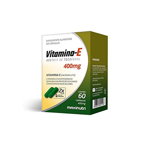Vitamina E 400mg - 60 Cáps, Maxinutri