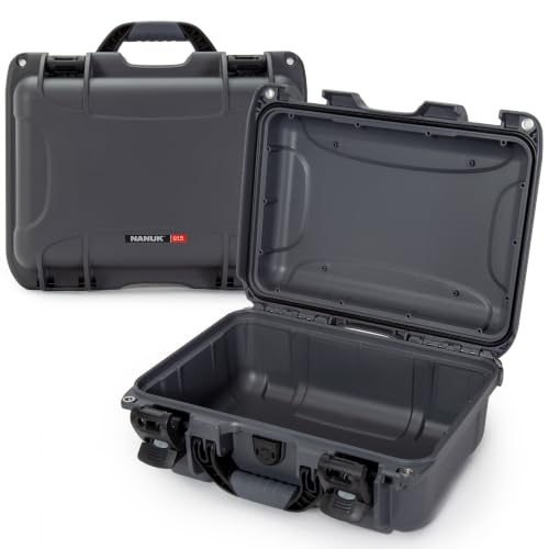 Image of NANUK 915 Empty Hard Case, IP67 Waterproof, Dustproof and Impact Resistant, 13.8 inch x 9.3 inch x 6.2 inch - Rugged Construction for Ultimate Protection, Made in Canada - Graphite