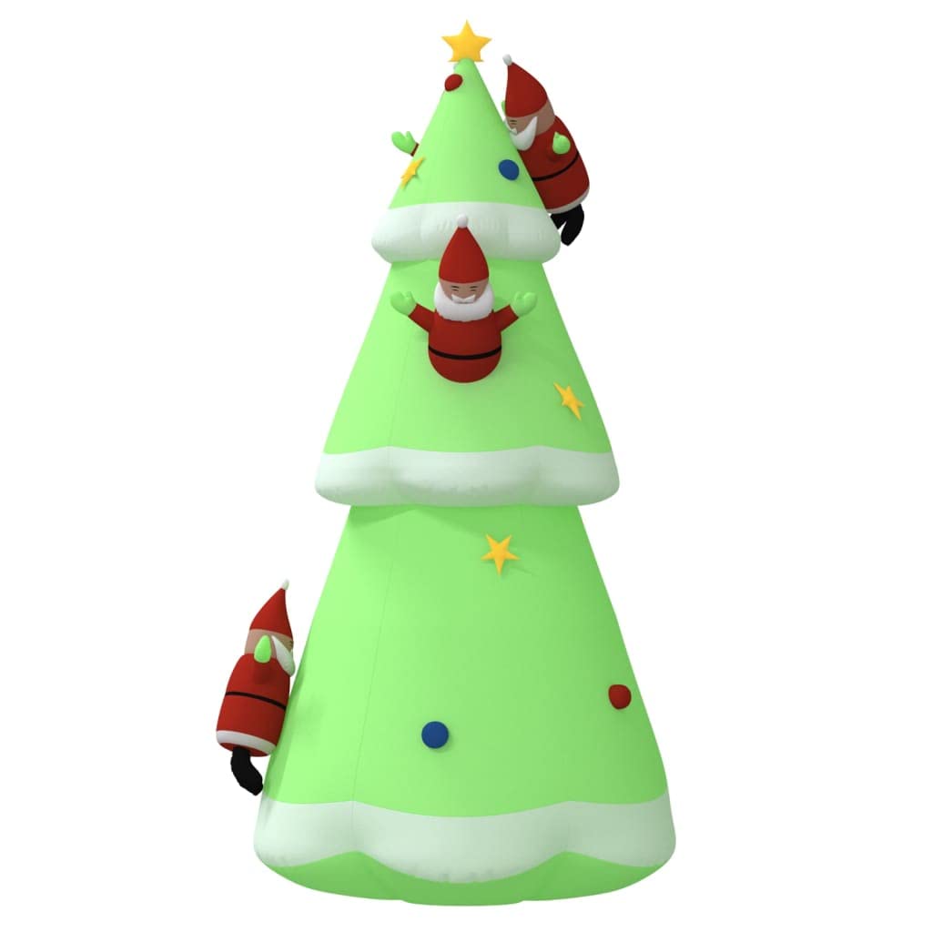 Aufblasbarer Weihnachtsbaum mit LEDs, 500 cm, wasserabweisendes Oxford-Gewebe, schnell aufblasbar für Festliche Outdoor-Weihnachtsdekoration
