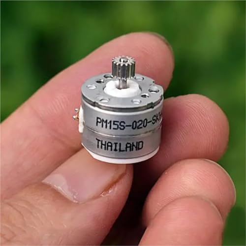 Moteur pas à pas biphasé 15mm avec engrenage alu pour micro-robotique