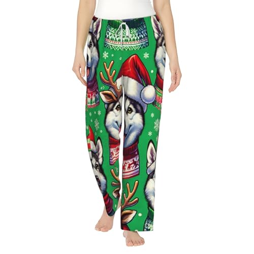 Pantalon pyjama polaire femme contre le froid hivernal