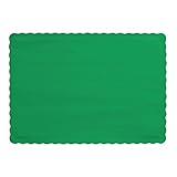 Creative Converting 50 Count Touch of Color Paper Placemats, Emerald Green