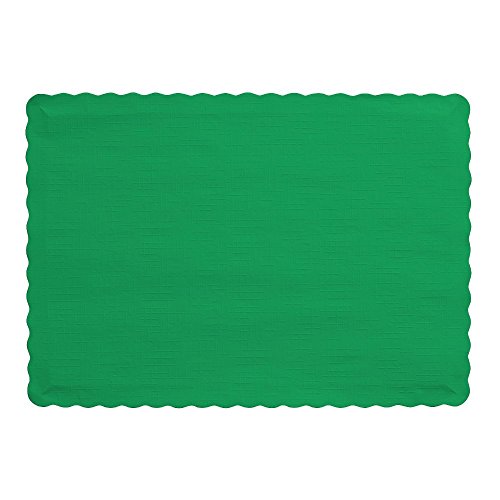 Creative Converting 50 Count Touch of Color Paper Placemats, Emerald Green