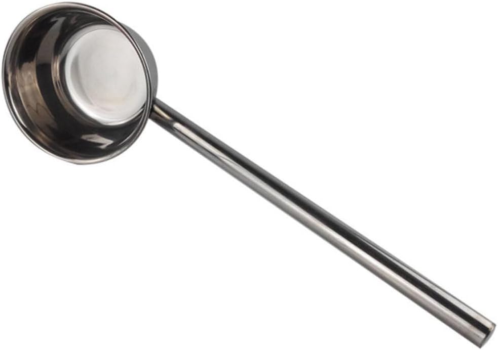 Amosfun 1Pc Long Handle Stainless Steel Water Ladle Thickened Kitchen Utensil for Easy Soup Serving and Pouring and Ergonomic Design for Home Restaurant and Canteen Use