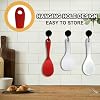 Vonty 2pcs Silicone Non Stick Heat Resistant Rice Paddle Spoon 8.8 Inch, Red