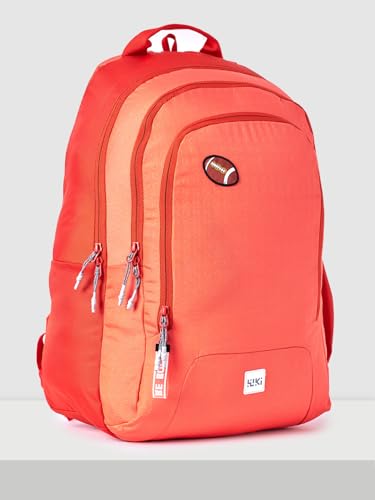 Image of Wiki Stylish Unisex Backpack 3 Durable & Lightweight backpack for Men & Women | Backpack for Office, Gym, Travel (33.5 Litre, Orange)
