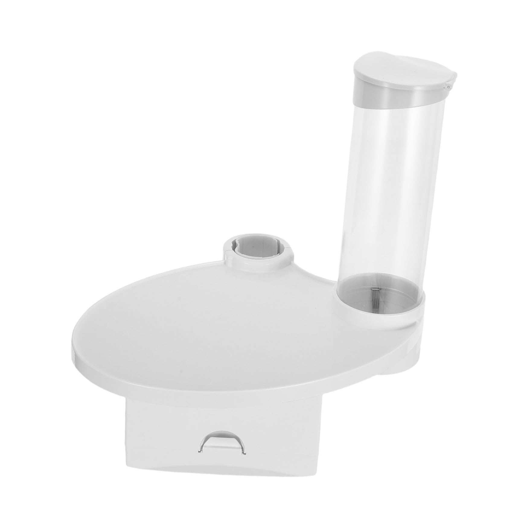 Vassoio Odontoiatrico 3 in 1 in Plastico Bianco per Clinica | Sistema Integrato con Portatovaglioli, Portabicchiere e Piano Porta Strumenti, per Postazione Odontoiatrica