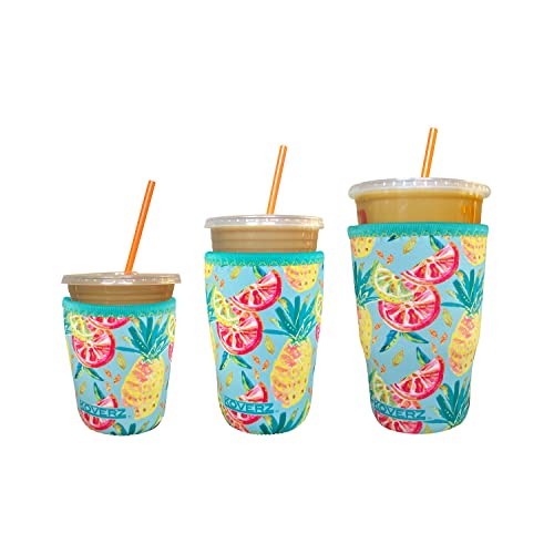 Image of 3-Pack Iced Coffee Sleeve SET OF 3 - Pineapples