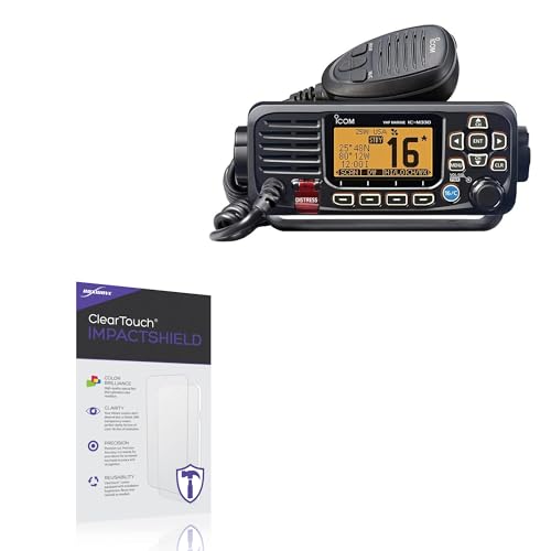 BoxWave Screen Protector Compatible with Icom M330G - ClearTouch ImpactShield (2-Pack), Impenetrable Screen Protector Flexible Film