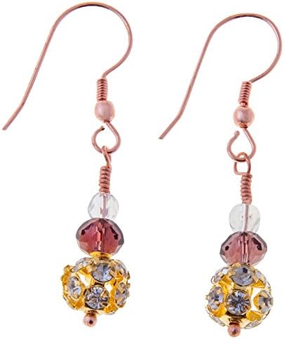Sitara Collections SC5545 Anokhi Glass and Crystal Bead Earrings