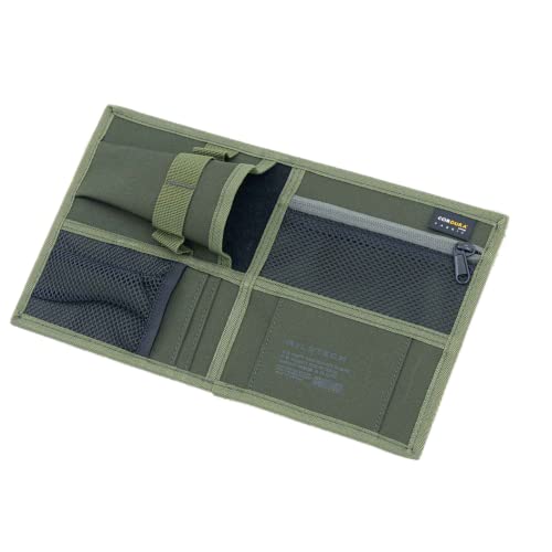【ヒルナンデス！で紹介】[WILDTECH CARLIFE] ワイルドテック カーライフ 【SUN VISOR POCKET(サンバイザーポケット) CORDURA(コーデュラ)ファブリック 215-ZSXP004】 車 キャンプ アウトドア 車用収納ポケット ジムニー (KHAKI GREEN)