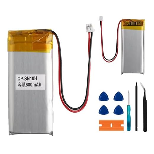 E-yiiviil Ersatzakku CP-SN10H 3.7V 600mAh Battery Kompatibel mit Sena SMH10 Bluetooth-Headset-Akku für Motorräder Akku für drahtloses Headset with Tools