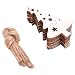 Produktbild 10PCS Holz Weihnachten DIY Handwerk Weihnachtsschmuck und Home Hanging Dekorationen Verschönerung Leere Baumschmuck (D)