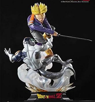 Amazon 特価予約 ドラゴンボール トランクスvs機械フリーザー フィギュア ガレージキット 海外wf展 品 樹脂製 スタチュー フィギュア ドール 通販