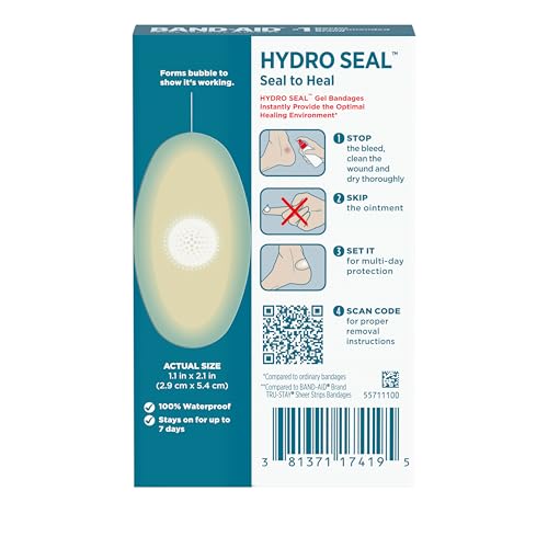 Band-Aid 381371174195 Brand Adhesive Bandages Hydro Seal Wound Care Bandages thumb #8