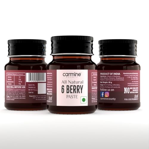 Image of Carmine County All Natural 6 Berry Paste 50 g, Glass Jar