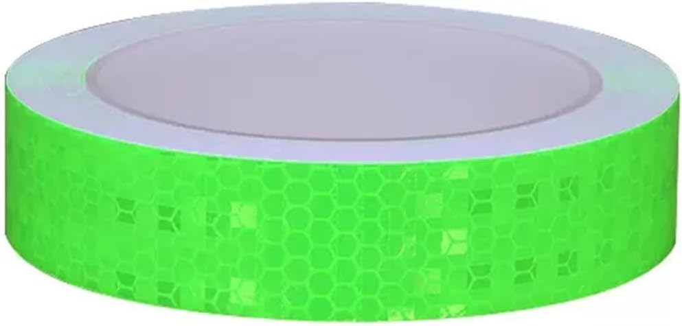 Reflective Tape, Adhesive Warning Tape, Reflective Warning Tape, Self-Adhesive Tape 2.5 cm x 10 Meters Reflective Stickers for Bicycle Motorcycle Car Decoration(Green)