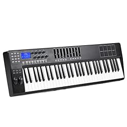 Clavier Piano 61 Portable 61-clé USB MIDI Contrôleur du Clavier 8 RVB Tampons De Déclencheurs Arrière Colorés - Les Beatles, Paul McCartney, John Lennon, RIngo Starr, George Harrison