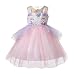 LZH Girls Unicorn Costume Dress Flower Princess Birthday Party Pageant Dress with Hairband