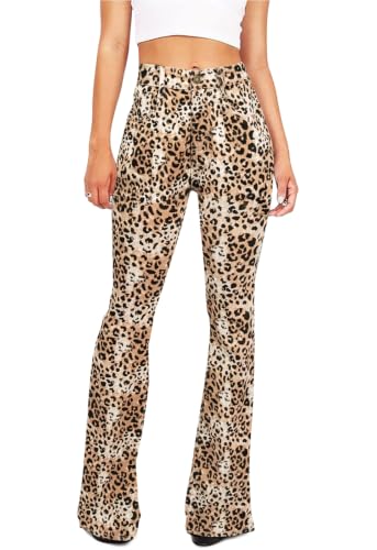 KDF Flare Jeans for Women Women's Bootcut Bell Bottom Jeans High Waisted Stretch Slimming Pants