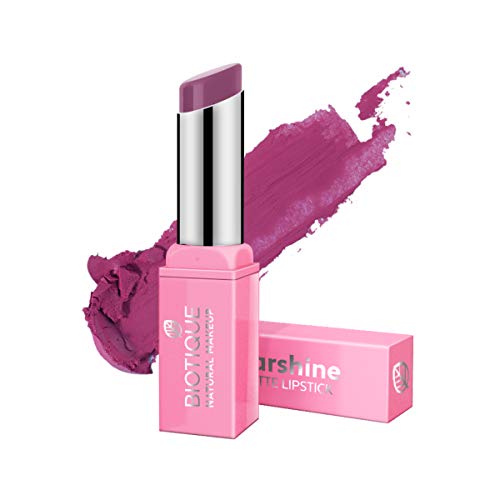 Image of Biotique Natural Makeup Starshine Matte Lipstick, Cupcake