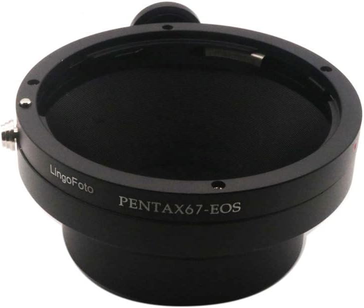 PK67-EOS Lens Adapter Ring for Pentax 67 67II 6x7 Lens for Canon EOS EF Mount Camera Metal Dual Purpose Adapter Ring Manual Focus