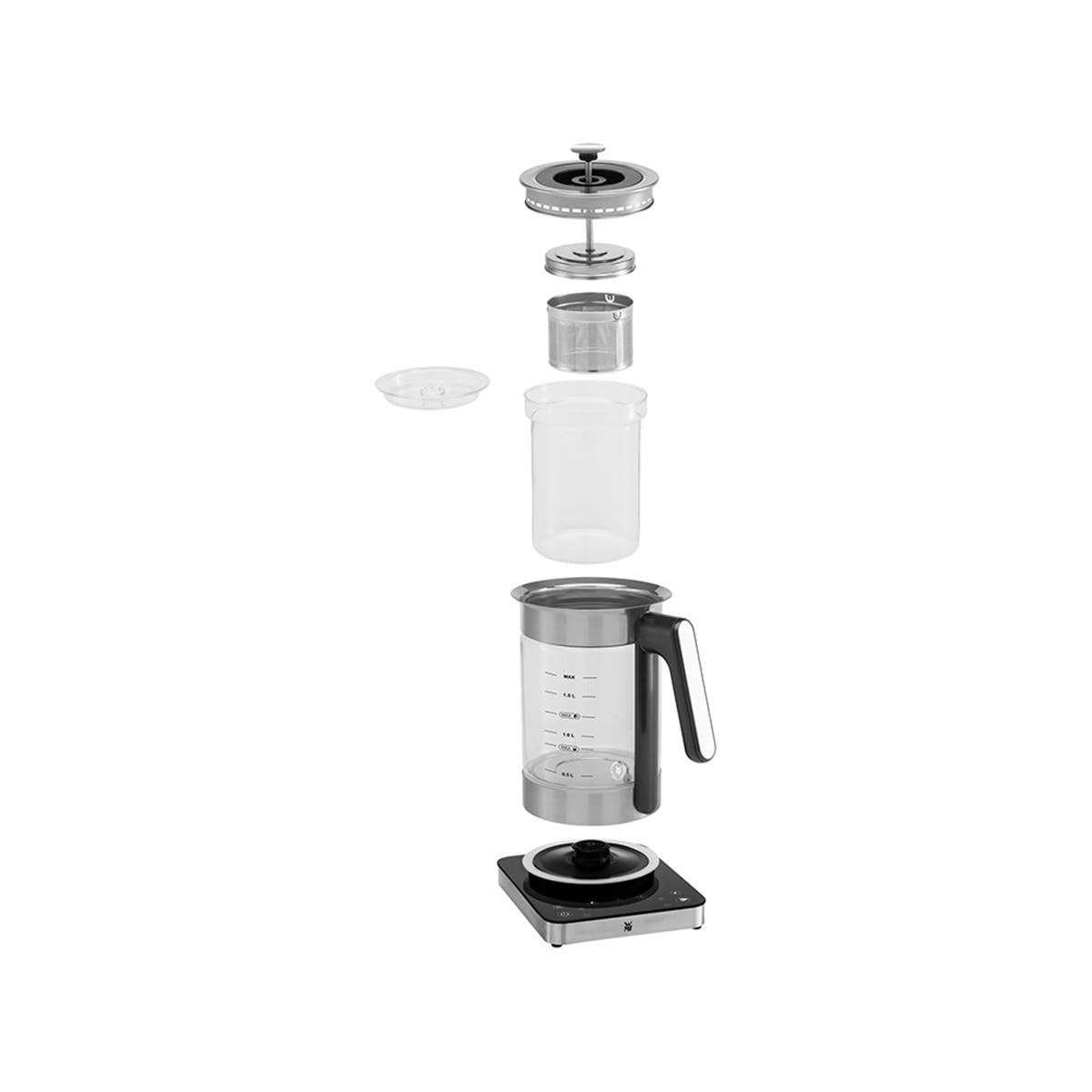 WMF Lumero Multifunctionele waterkoker 1,6 liter • Transparant • de