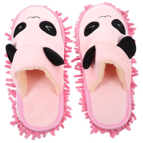 UPKOCH Pantoufles de Nettoyage de Sol Réutilisables pour Adultes et Mules Mops Doux Absorbants Lavables Main et Machine Pratiques pour Balayer et Laver les Sols sans Effort