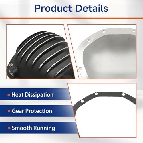 Image of GXYWADY 1 Set of Rear Differential Cover w /Gasket Replacement for Dana 60 70 9.75 10Bolt
