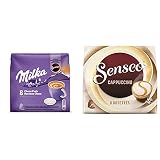 Senseo Milka Chocolat 80 Dosettes (lot de 10 x 8) & Café 80 Dosettes Cappuccino (lot de 10 x 8)