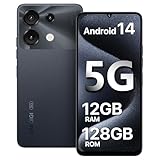 UMIDIGI G9 5G simフリー スマホ 本体 12GB+128GB/1TB拡張 Android 14 スマホ 6.75インチ 90Hz HD+大画面|デュアル5G対応 スマートフォン|50MPカメラ|5000mAhバッテリー|指紋認証|顔認証|GPS|オクタコアプロセッサ|グロバールバージョン携帯電話 ブラック