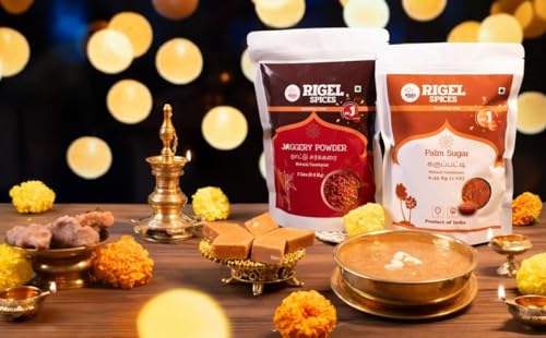 Rigel Spices | Pure Bliss of Palmyra Palm Sugar: Naturally Crafted, Unbleached, and Chemical-Free Sweetness | (500 Gm)