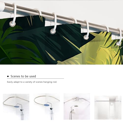 Rideau douche tropicale pour s'évader dans sa douche italienne