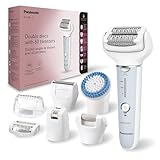 Panasonic ES-EY90 Wet and Dry Epilator, Double Disc with 60 Tweezers, Flexible 90° Swivoting Head, 3 Speed Settings and LED Light, 30 Minutes Operation, Razor Head - Image 2