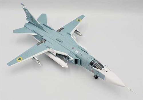 Calibre Wings Su-24M Fencer Ukraine White 22 Soviet Stars Wave 2 With Stand Limited Edition 1/72 Diecast Aircraft Pre-Built Model #TOP28