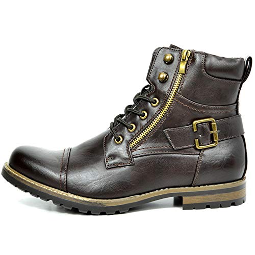 Bruno Marc Stivali Vestito Moto Uomo Moda Chukka