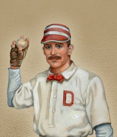 History of American Baseball Poster - 11 3/4" By 36" Timeline Print