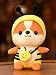 JMHomeDecor 2020 Bambini Sulley Elk Bee Cappotto Scoiattolo Peluche Bambola Tenere Cuscino Bambini Ragazza Giocattoli Farciti 35Cm_Light_Yellow_