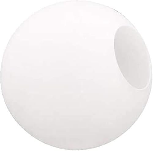 Globos de repuesto para accesorios de iluminación, apertura superior sin cuello, ópalo esmerilado, pantallas de cristal blanco, diámetro 4 pulgadas,