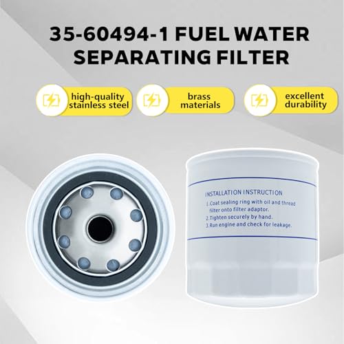 35-60494-1 Fuel Water Separating Filter Replacement for Marine Outboard Motor Merc-ury 35-60494-1,35-807172,18-7932-1,S3214,18-17928,35-809097(1pc)