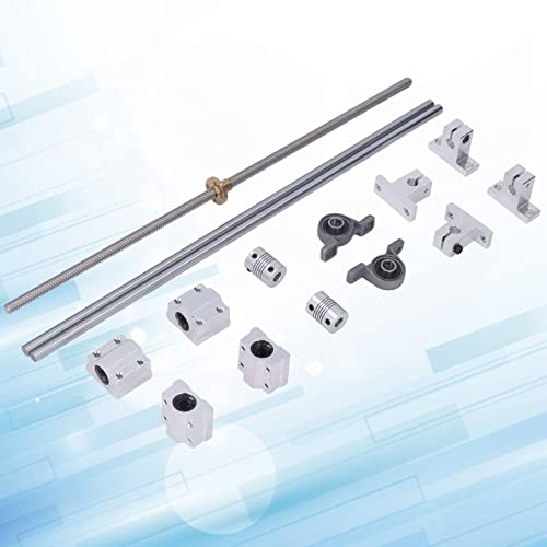Raguso T8 Screw Kit, Optical Axes Rustproof Sliding Block High Accuracy Flexible Coupling For Equipment #TOP2