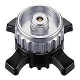 Adattatore per gas da esterno per bombole EasyClic a stufe filettate EN417, supporta una cottura sicura ed efficiente sul campo (argento)