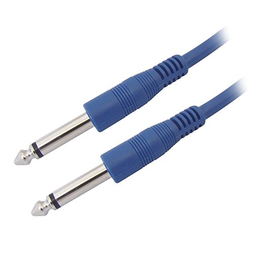 Image of VRCT Guitar Cable p38 Mono Male to p38 male Mono 6.3 mm jack cable for guitar, DJ mixers, 5 mm thickness console, Microphone (1.5 Mtr Color may very) Multicolor