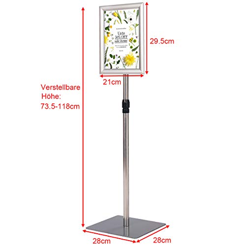Infoständer von Costway Flexibler Plakatständer für Werbung
