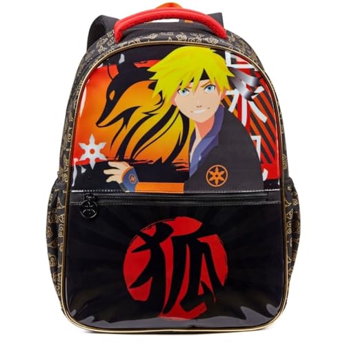 Mochila Escolar Garoto Ninja Manga, Resistente, Espaçosa, para Meninos