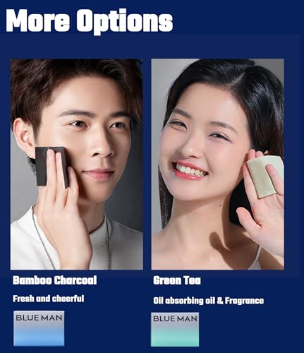 Papel absorvente de óleo facial masculino - 100 peças/pacote - lenços naturais que absorvem óleo par